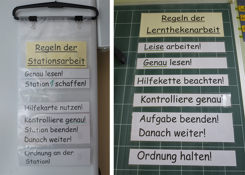 Regeln für offene Unterrichtsformen