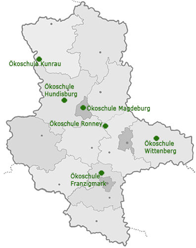 Karte Ökoschulen